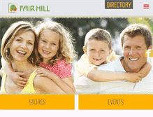 Tablet Screenshot of fairhillshops.com